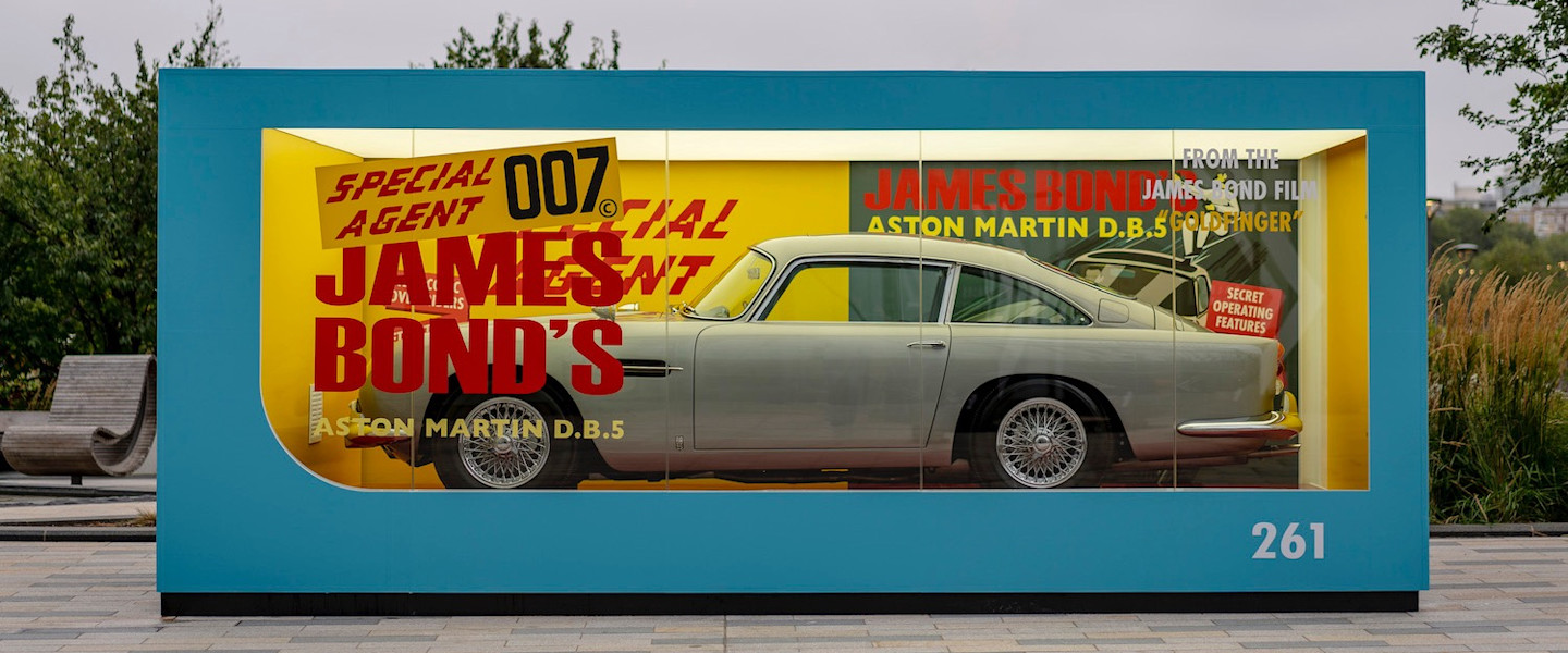 The full-size replica of the original 1965 Corgi DB5 model
