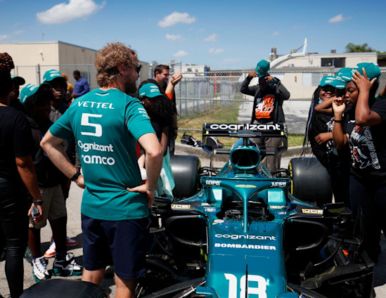 Seb visits Miami School