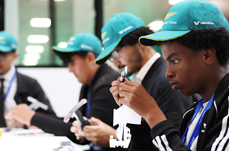 School pupils took part in STEM and careers workshops hosted by us and our partners Cognizant and Citi, as well as F1 in Schools. One of the many engaging sessions was a 'build your own' model F1 car challenge.