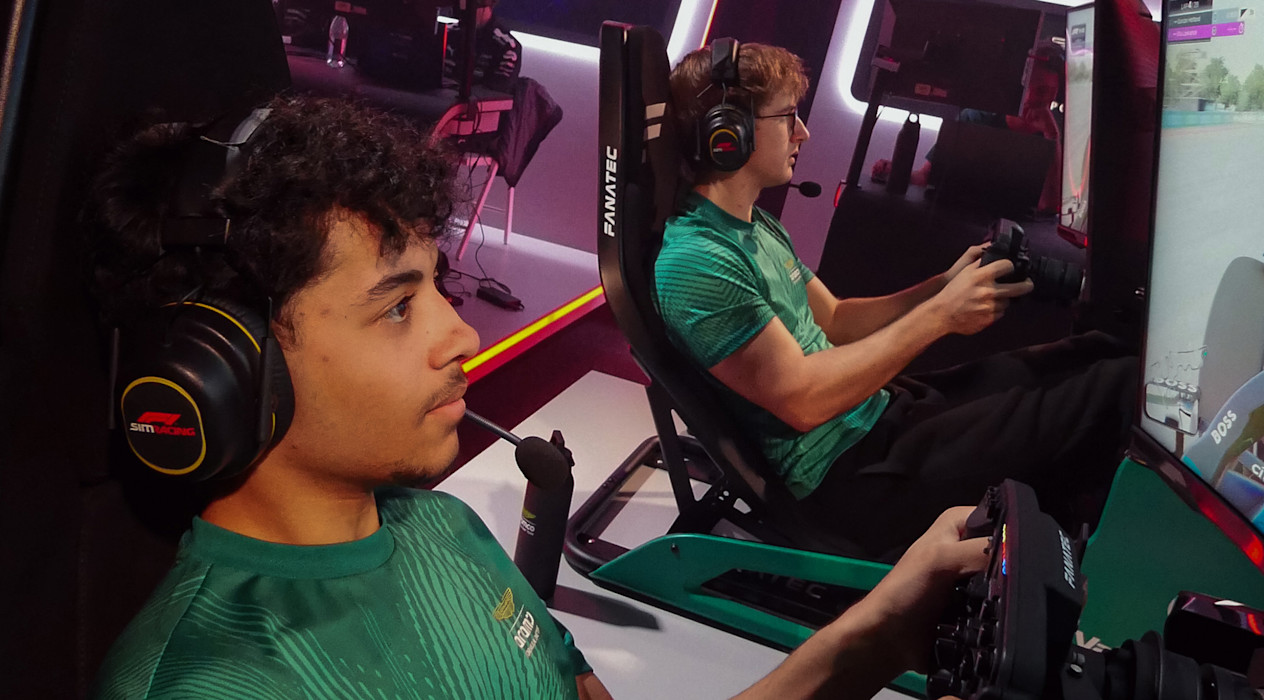 Sim racing event two header