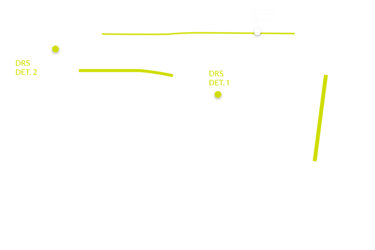 2023 Mexico City Grand Prix track map DRS